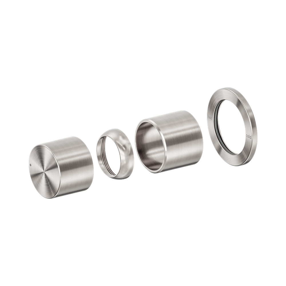Nero Pure Progressive Shower Mixer 60mm Plate (Trim Kit Only) Brushed Nickel NR172211TBN
