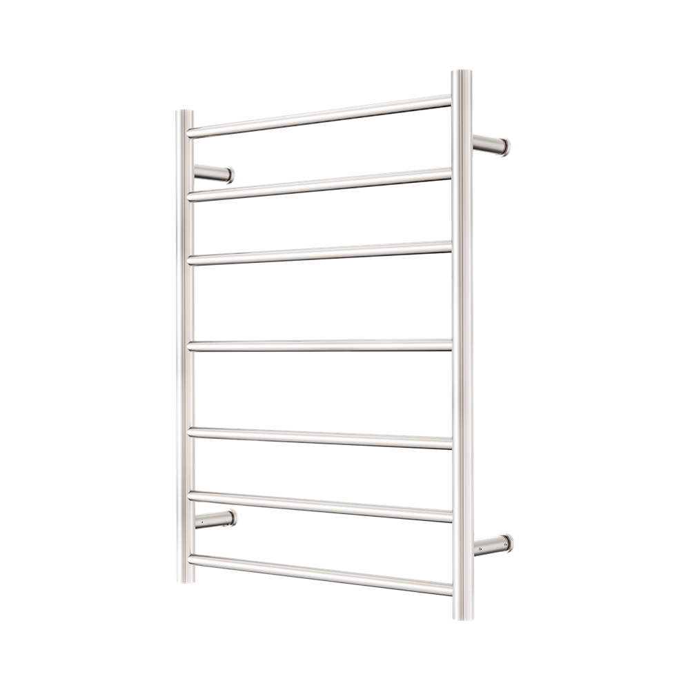 Nero Mecca Heated Towel Ladder 240V 7 Bar H800xW600 Brushed Nickel NR190003HBN
