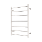 Nero Mecca Heated Towel Ladder 240V 7 Bar H800xW600 Brushed Nickel NR190003HBN