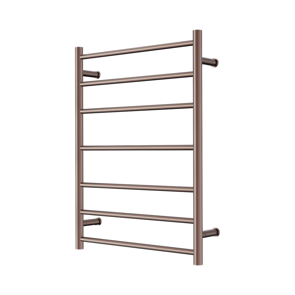 Nero Mecca Heated Towel Ladder 240V 7 Bar H800xW600 Brushed Bronze NR190003HBZ