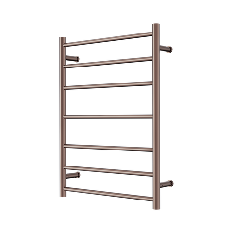 Nero Mecca Heated Towel Ladder 240V 7 Bar H800xW600 Brushed Bronze NR190003HBZ