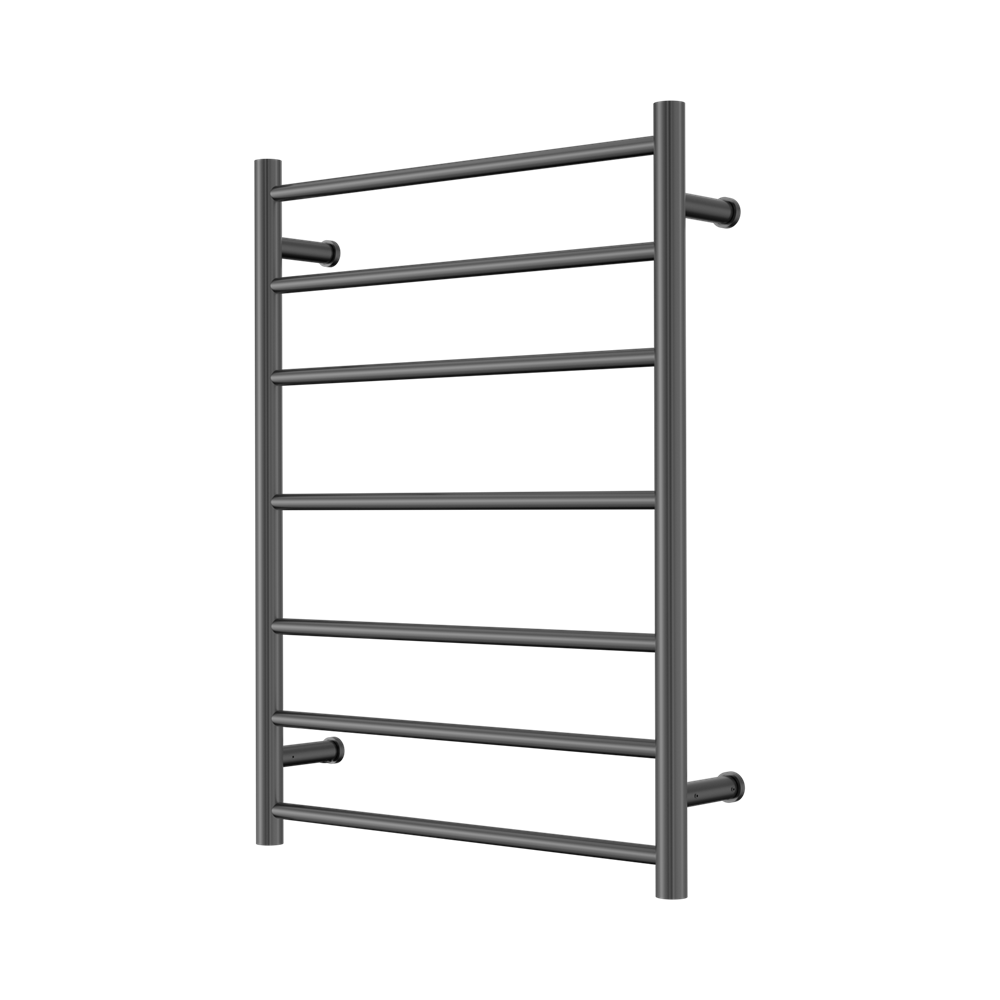Nero Mecca Heated Towel Ladder 240V 7 Bar H800xW600 Graphite NR190003HGR