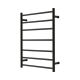 Nero Mecca Heated Towel Ladder 240V 7 Bar H800xW600 Matte Black NR190003HMB