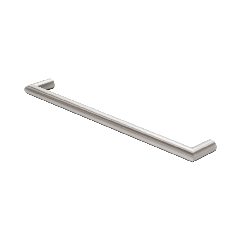 Nero Mecca Single Heated Towel Rail 240V Brushed Nickel NR1925HBN