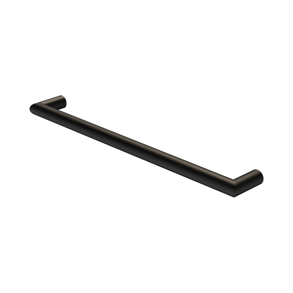 Nero Mecca Single Heated Towel Rail 240V Matte Black NR1925HMB