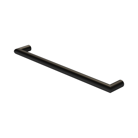 Nero Mecca Single Heated Towel Rail 240V Matte Black NR1925HMB