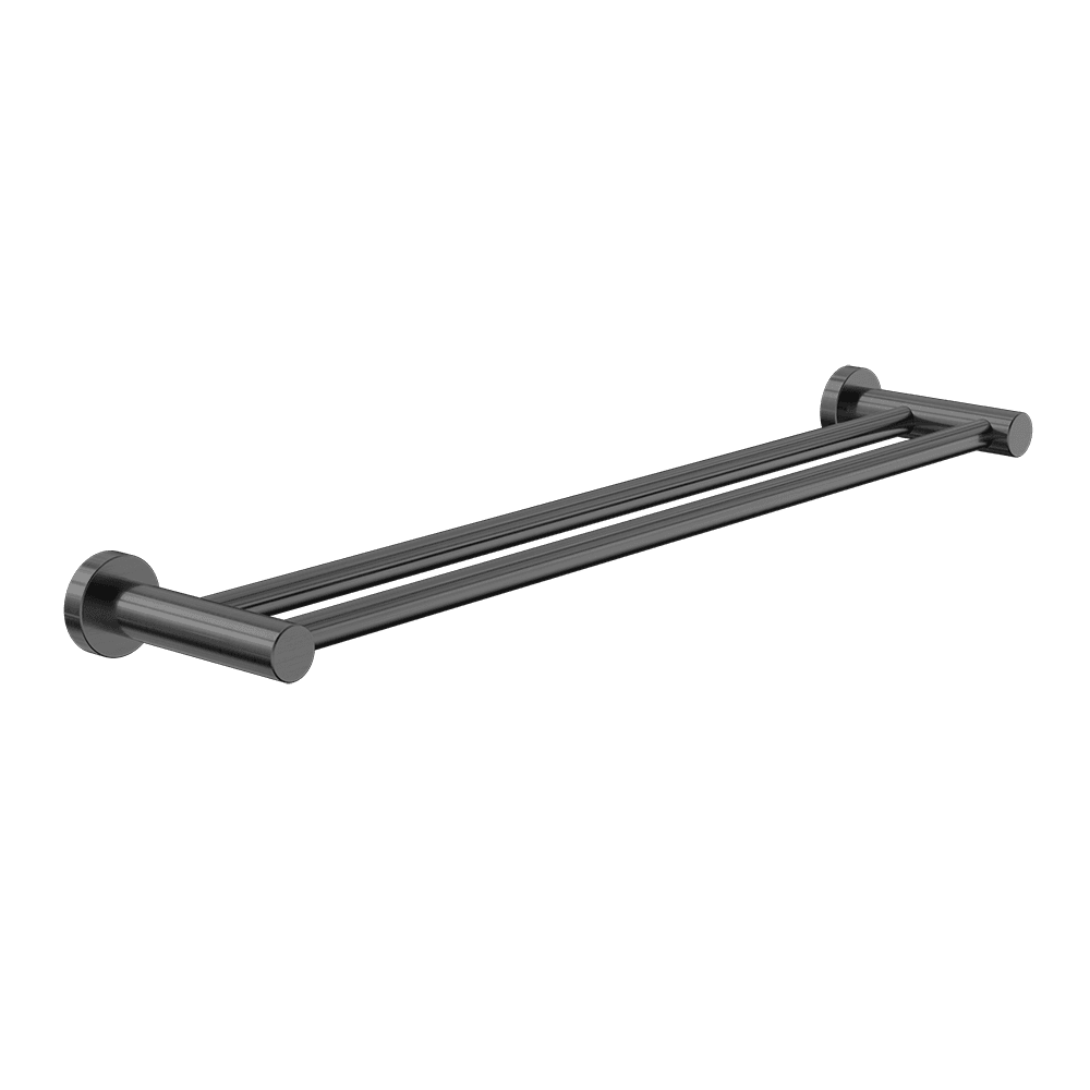 Nero Dolce 2 Double Towel Rail 600mm Gunmetal NR2024DGM