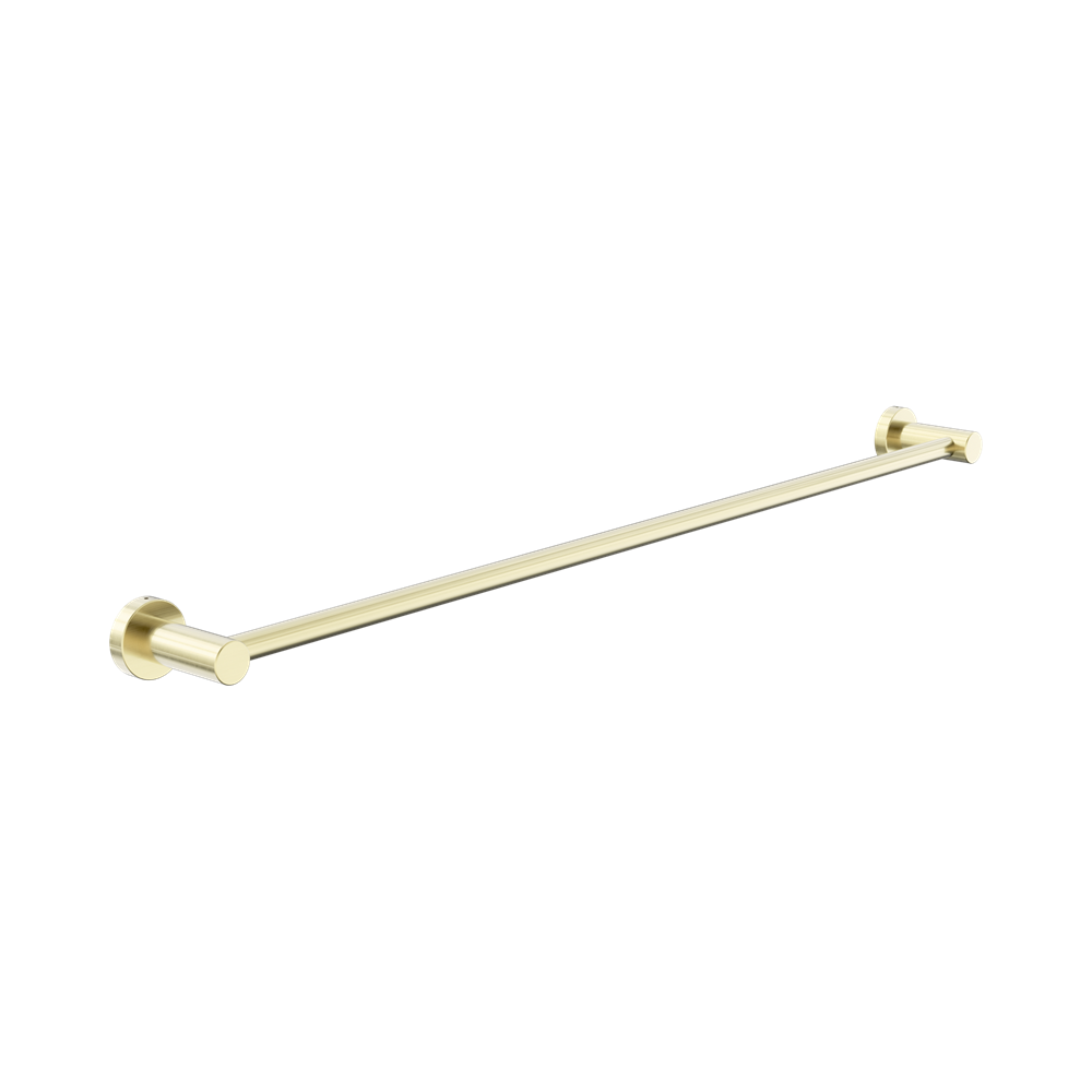 Nero Dolce 2 Single Towel Rail 800mm Brushed Gold NR2030BG