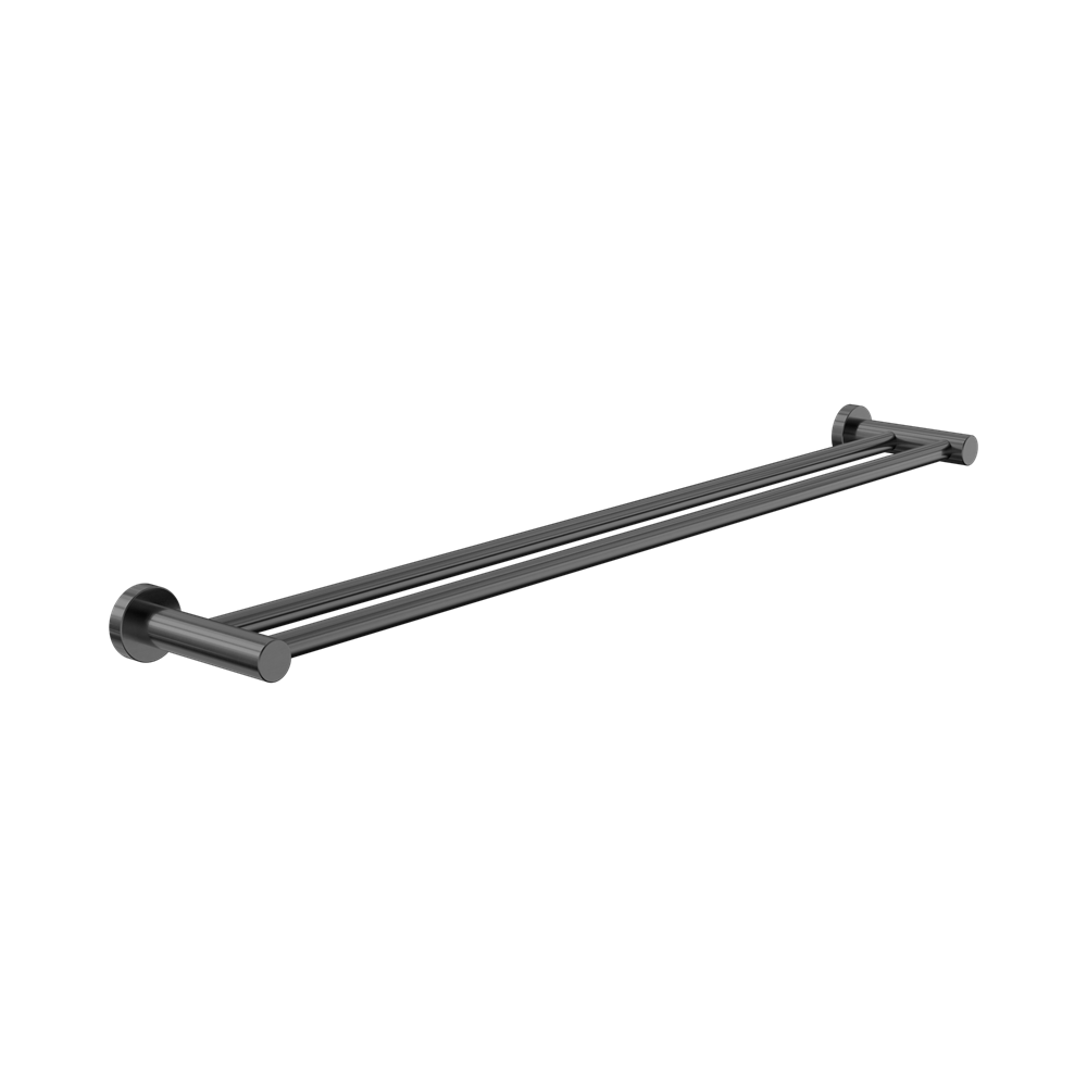 Nero Dolce 2 Double Towel Rail 800mm Gunmetal NR2030DGM