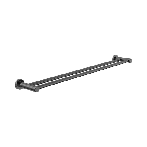Nero Dolce 2 Double Towel Rail 800mm Gunmetal NR2030DGM