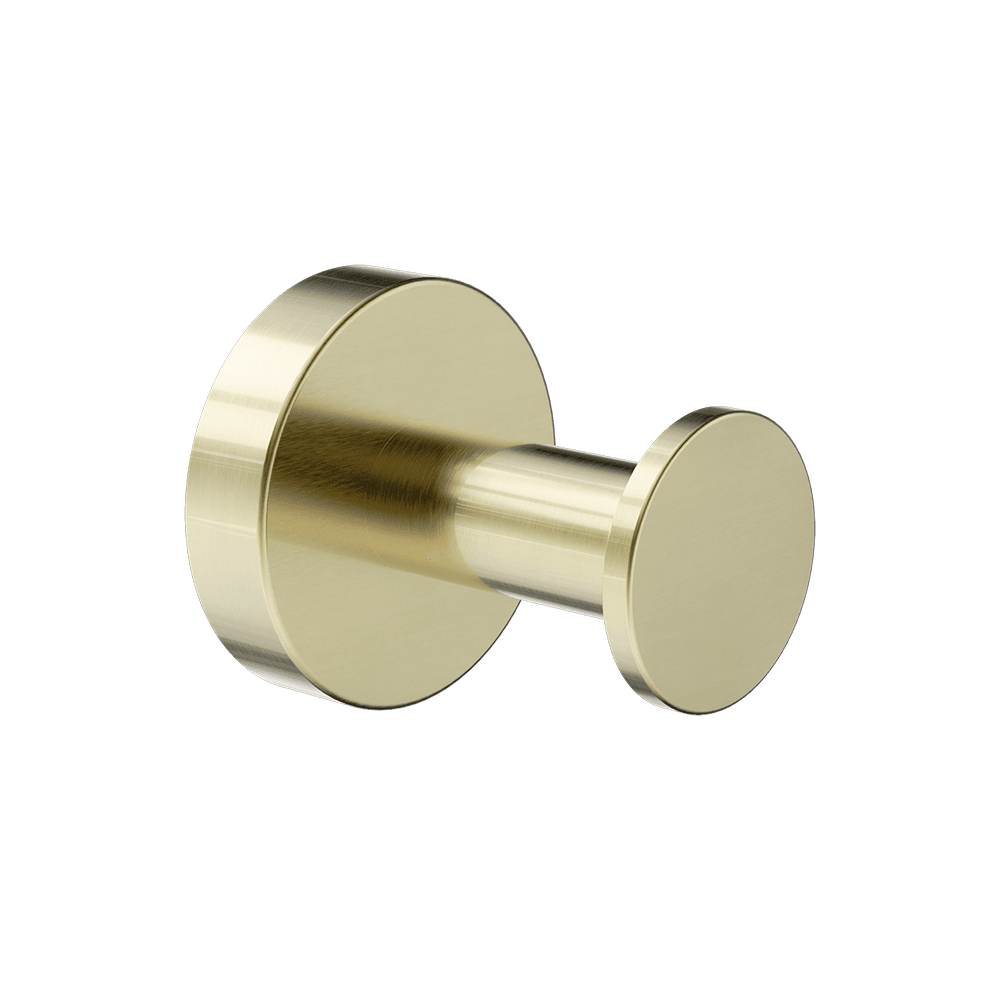 Nero Dolce 2 Robe Hook Brushed Gold NR2082BG
