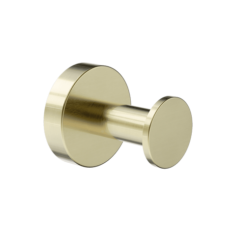 Nero Dolce 2 Robe Hook Brushed Gold NR2082BG