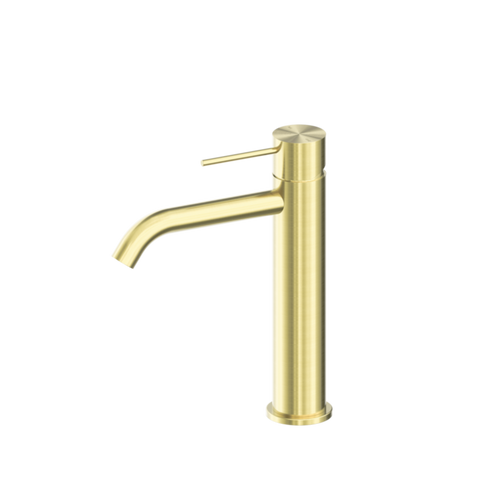 Nero Mecca Middle Tall Basin Mixer Brushed Gold NR221901EBG