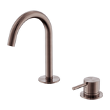 Nero Mecca Hob Basin Mixer Set Arc Spout Brushed Bronze NR221901GBZ