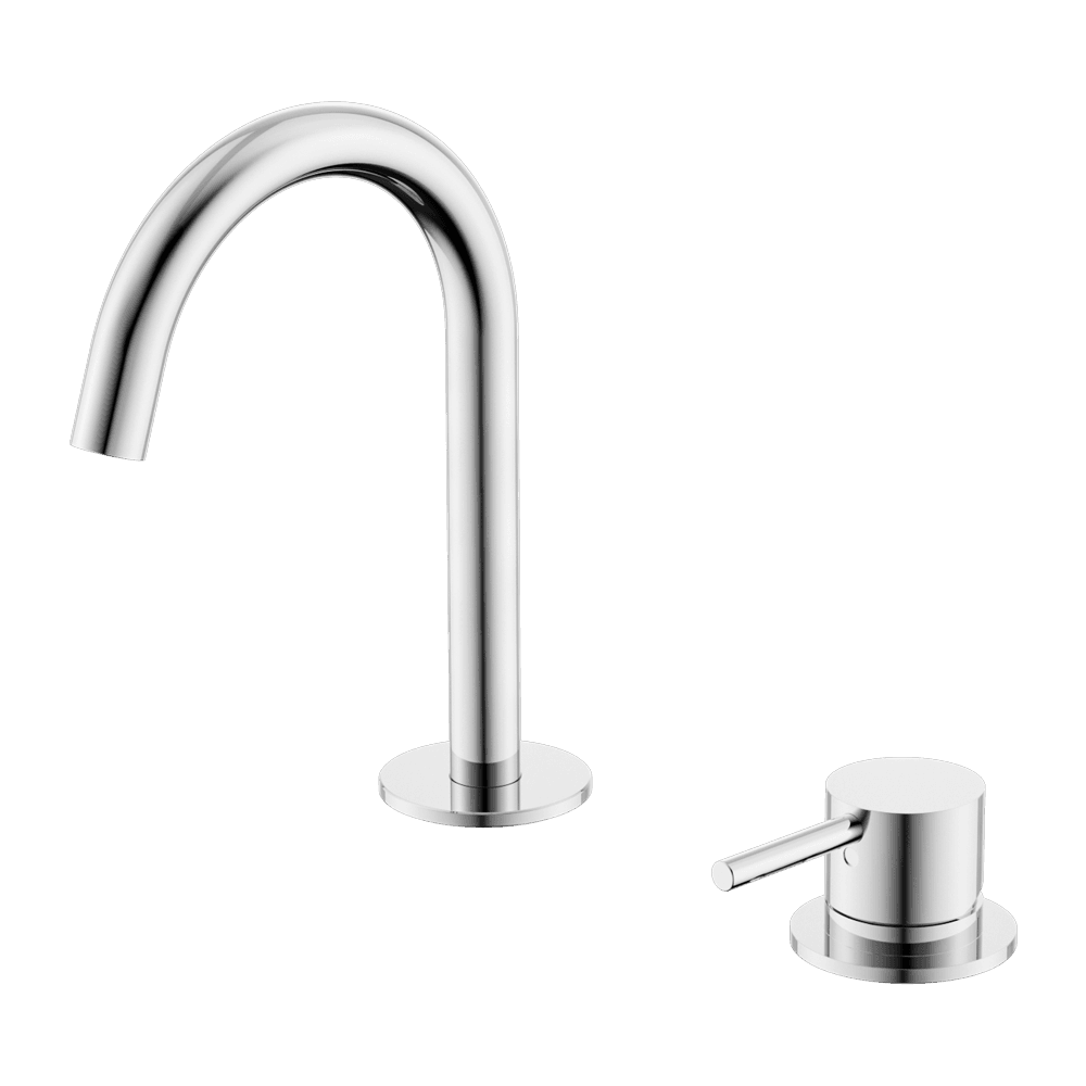 Nero Mecca Hob Basin Mixer Set Arc Spout Chrome NR221901GCH