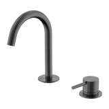 Nero Mecca Hob Basin Mixer Set Arc Spout Gunmetal NR221901GGM