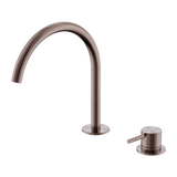 Nero Mecca Hob Kitchen/Bath Mixer Set 220mm Arc Spout Brushed Bronze NR221901JBZ