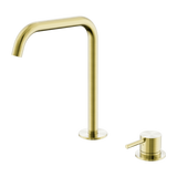 Nero Mecca Hob Kitchen/Bath Mixer Set 200mm Edge Spout Brushed Gold NR221901KBG