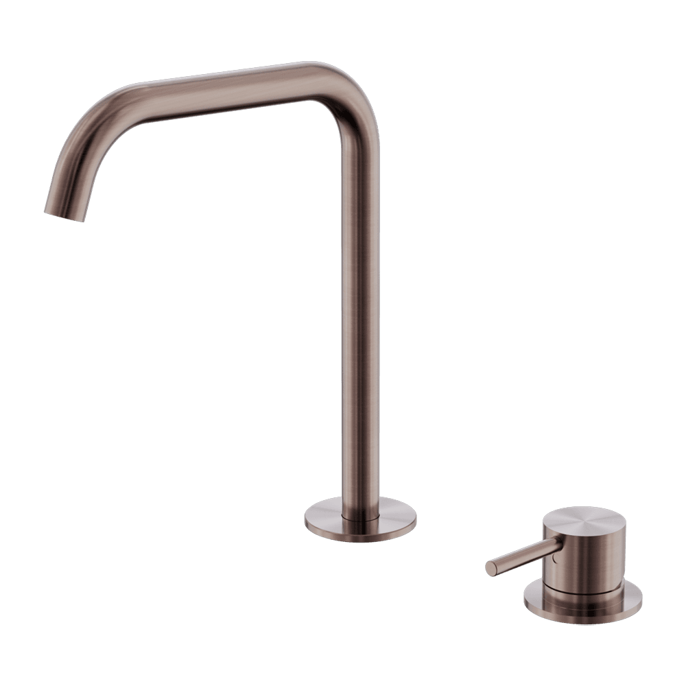 Nero Mecca Hob Kitchen/Bath Mixer Set 200mm Edge Spout Brushed Bronze NR221901KBZ
