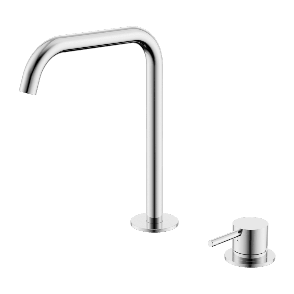Nero Mecca Hob Kitchen/Bath Mixer Set 200mm Edge Spout Chrome NR221901KCH