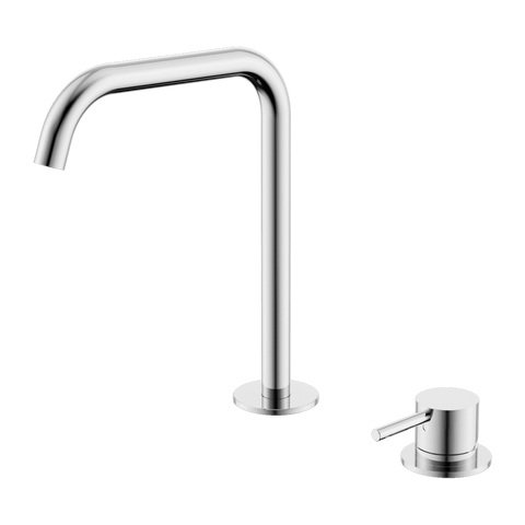 Nero Mecca Hob Kitchen/Bath Mixer Set 200mm Edge Spout Chrome NR221901KCH