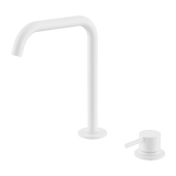 Nero Mecca Hob Kitchen/Bath Mixer Set 200mm Edge Spout Matte White NR221901KMW