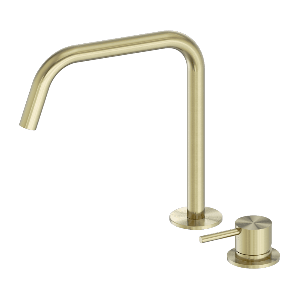 Nero Mecca Hob Kitchen/Bath Mixer Set Edge Ii Spout Brushed Gold NR221901MBG