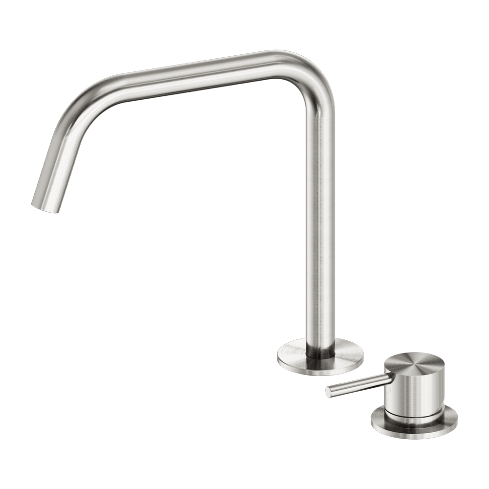 Nero Mecca Hob Kitchen/Bath Mixer Set Edge Ii Spout Brushed Nickel NR221901MBN