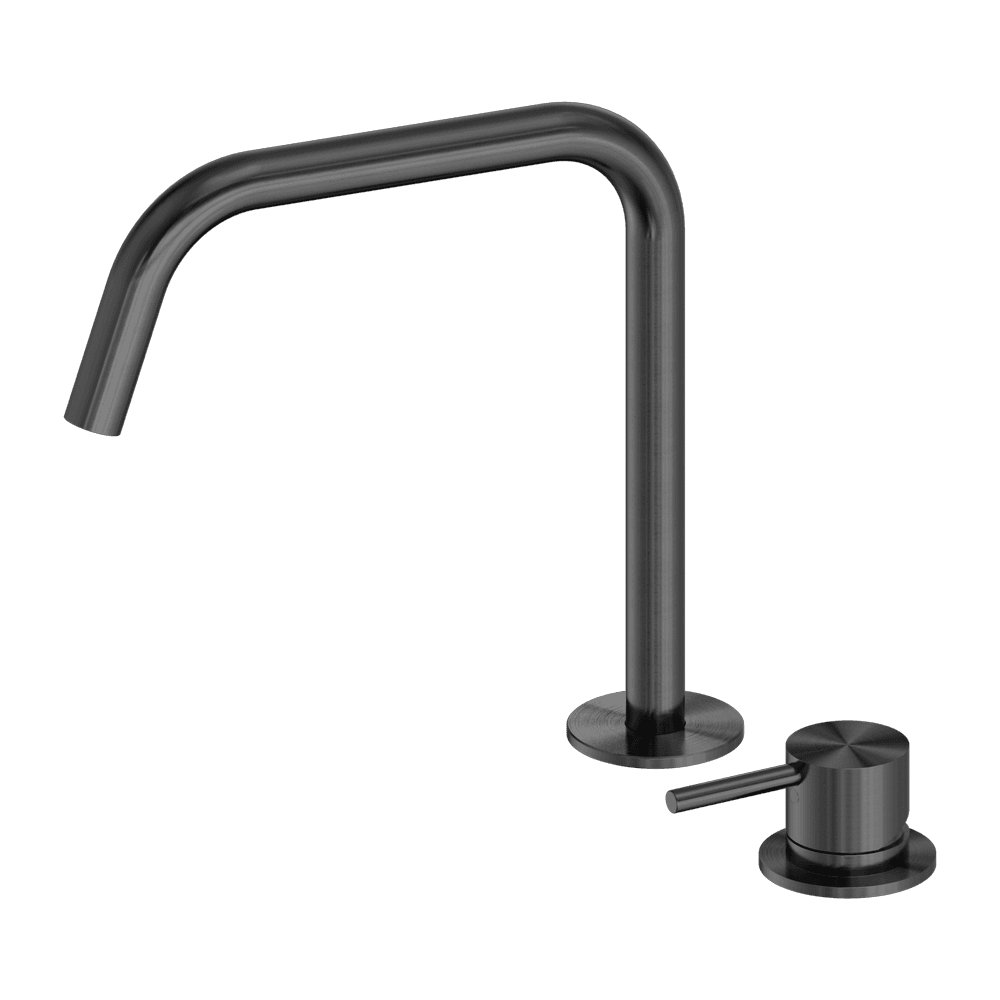 Nero Mecca Hob Kitchen/Bath Mixer Set Edge Ii Spout Gunmetal NR221901MGM