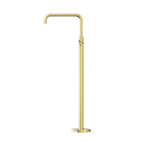 Nero Mecca Freestanding Bath Mixer Square Shape Brushed Gold NR221903bBG