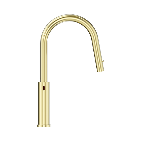 Nero Mecca Sensor Pull Out Sink Mixer Vegie Spray Function Brushed Gold NR221908ABG