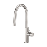 Nero Mecca Sensor Pull Out Sink Mixer Vegie Spray Function Brushed Nickel NR221908ABN