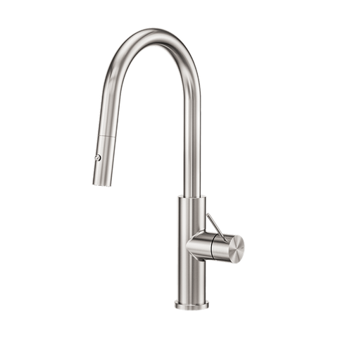 Nero Mecca Sensor Pull Out Sink Mixer Vegie Spray Function Brushed Nickel NR221908ABN