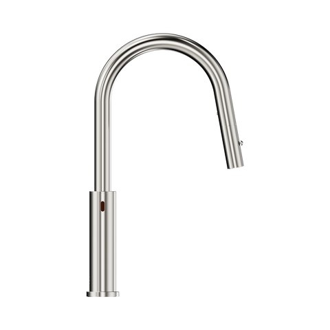 Nero Mecca Sensor Pull Out Sink Mixer Vegie Spray Function Brushed Nickel NR221908ABN