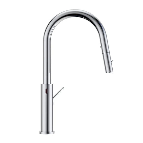 Nero Mecca Sensor Pull Out Sink Mixer Vegie Spray Function Chrome NR221908ACH