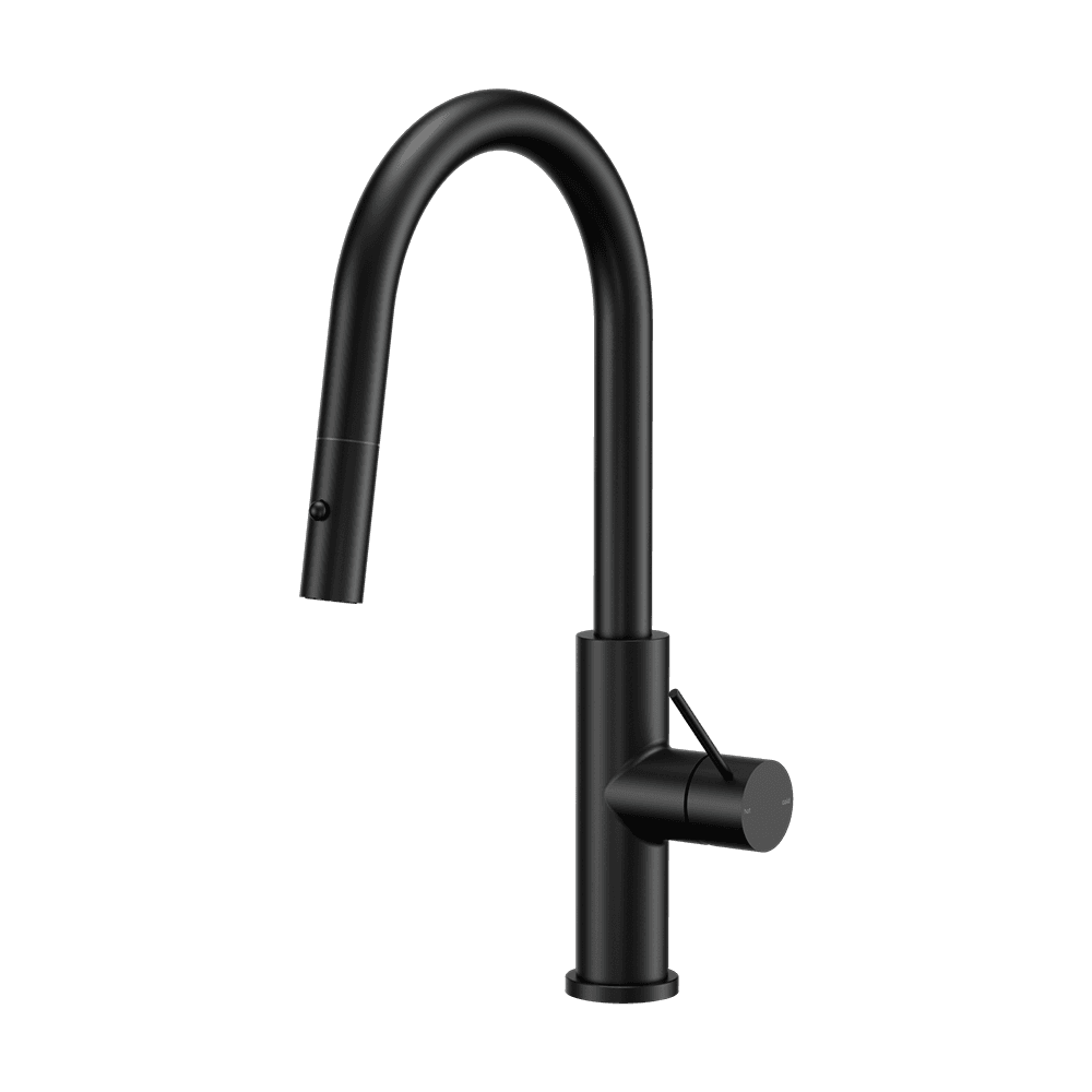 Nero Mecca Sensor Pull Out Sink Mixer Vegie Spray Function Matte Black NR221908AMB