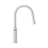 Nero Mecca Sensor Pull Out Sink Mixer Vegie Spray Function Matte White NR221908AMW