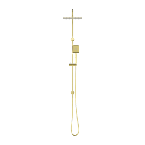 Nero Square Project Twin Shower Brushed Gold NR232105EBG