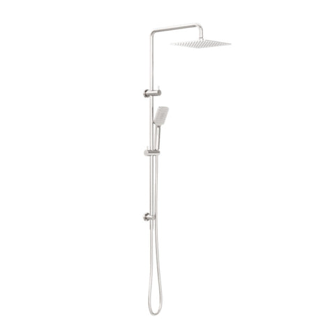 Amelie Royale Square Twin Shower Set with 3 Function with Shower Head 250mm Brushed Nickel BDO232105EBN