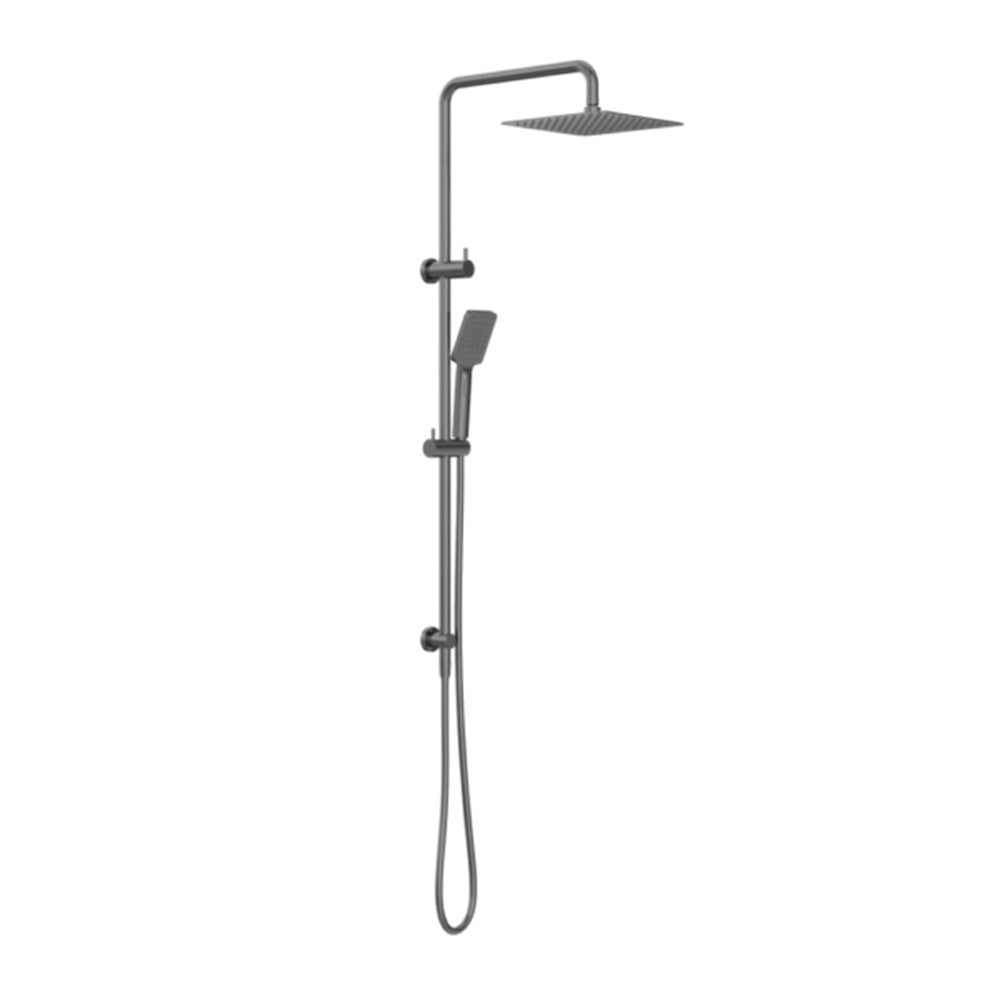 Amelie Royale Square Twin Shower Set with 3 Function with Shower Head 250mm Gun Metal BDO232105EGM