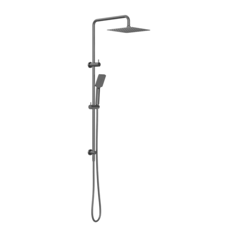 Nero Square Project Twin Shower Gun Metal NR232105EGM