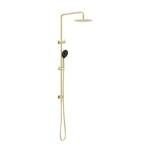 Nero Round Twin Shower Brushed Gold NR232105FBG