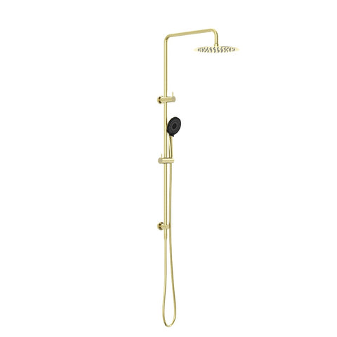 Amelie Royale Round Twin Shower Set with 3 Function with Shower Head 250mm Brushed Gold BDONR232105FBG