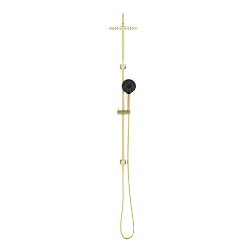 Amelie Royale Round Twin Shower Set with 3 Function with Shower Head 250mm Brushed Gold BDONR232105FBG