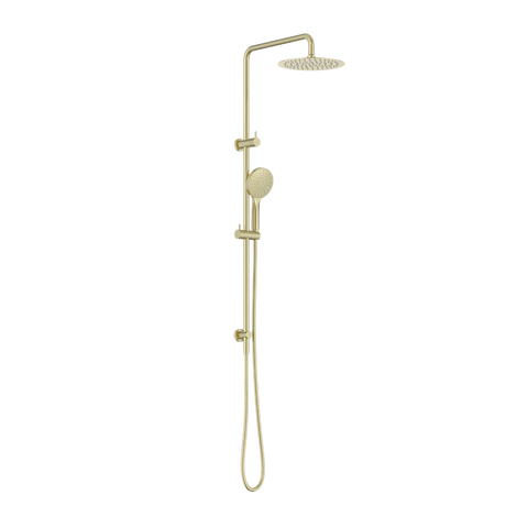 Nero Dolce 2 Twin Shower Set 250mm Overhead Single Function Hand Set Brushed Gold NR232105GBG