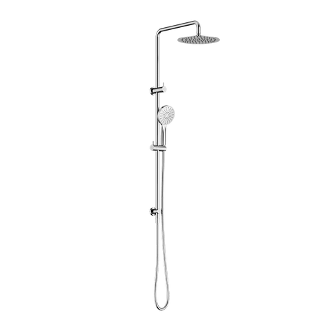 Nero Dolce 2 Twin Shower Set 250mm Overhead Single Function Hand Set Chrome NR232105GCH