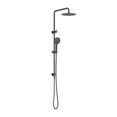 Nero Dolce 2 Twin Shower Set 250mm Overhead Single Function Hand Set Gunmetal NR232105GGM