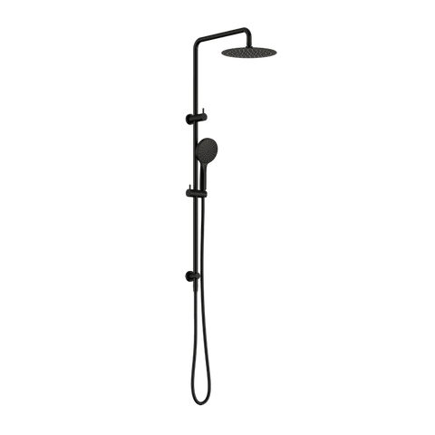 Nero Dolce 2 Twin Shower Set 250mm Overhead Single Function Hand Set Matte Black NR232105GMB