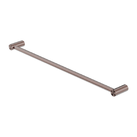 Nero New Mecca Single Towel Rail 800mm Brushed Bronze NR2330BZ