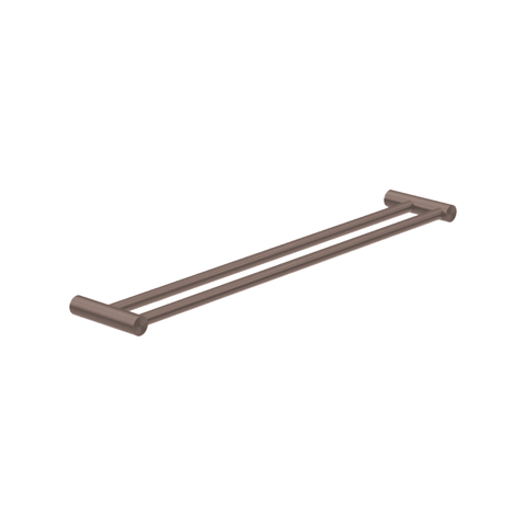 Nero New Mecca Double Towel Rail 800mm Brushed Bronze NR2330DBZ